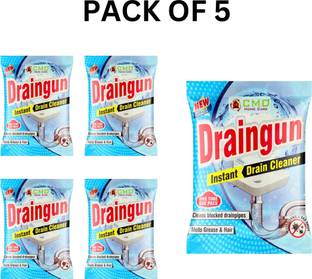 CMD HOME CARE Draingun instant Block Remover, Removes Clogs, Blockages in Sink & Drain Cleaner Powder Drain Opener