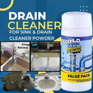 Antiq Mart Sink & Drain Cleaner Powder | Removes Clogs, Blockage in Washbasin, Septic Tank, Powder Drain Opener