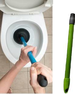 smile4u Heavy Duty Toilet Plunger Clogged, Unclog Sink Flange for Bathrooms Toilet Plunger