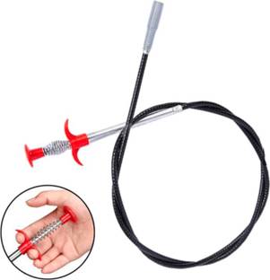 Maitri Hair Catchingl Sink Overflow Drain Cleaning Drain Clog Water Pipe Sink Cleaner Snake Unblocked Kitchen Bath Rod Hair Remover- 90 cm Multi-purpose Plunger