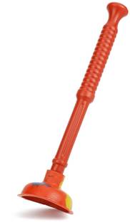 GS Bathroom Rubber Power Drain Cleaning Pump Toilet Suction Cup - Pack of 1 Multi-purpose Plunger