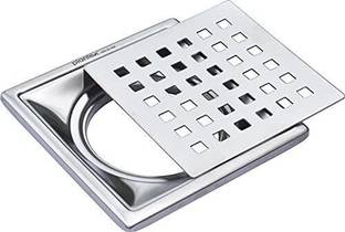 Plantex Floor Stainless Steel Push Down Strainer