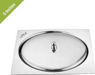 Lipka Floor Stainless Steel Push Down Strainer