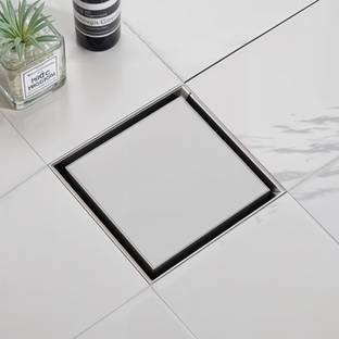 RUHE Floor Stainless Steel Push Down Strainer