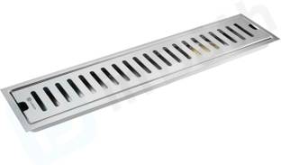 InBath Floor Stainless Steel Push Down Strainer