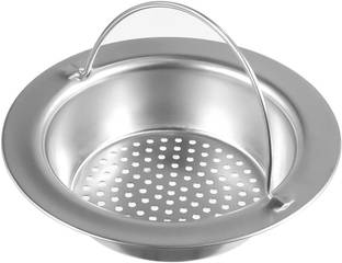 SYGA Kitchen Sink Stainless Steel Push Down Strainer
