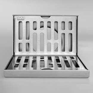 Spazio Floor Stainless Steel Push Down Strainer