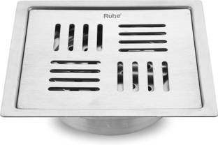 RUHE Floor Stainless Steel Push Down Strainer