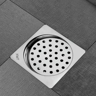 Lipka Floor Stainless Steel Push Down Strainer