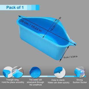 UBAA Kitchen Sink Plastic Push Down Strainer