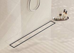 DESENO Floor Stainless Steel Push Down Strainer