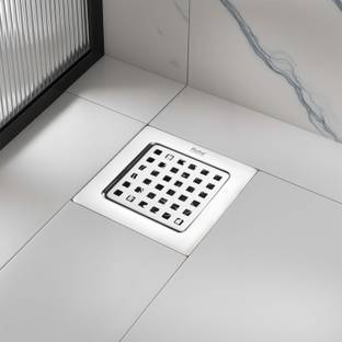 RUHE Floor Stainless Steel Push Down Strainer
