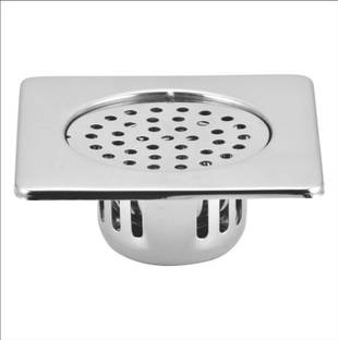 KAMAL Floor Stainless Steel Push Down Strainer