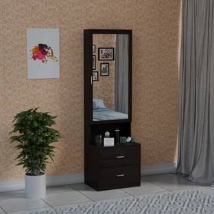 Floresta Wud Engineered Wood Dressing Table With Mirror & Storage For Living Room | Bedroom Engineered Wood Dressing Table