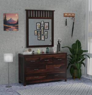 Krishna Wood Decor Solid Wood Dressing Table Without Stool For Dressing Room/ Bedroom/ Kids Room || Solid Wood Dressing Table