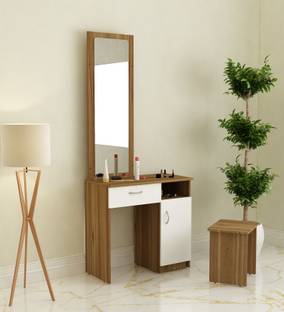 SIVOM Austin Dressing Table with Stool Engineered Wood Dressing Table