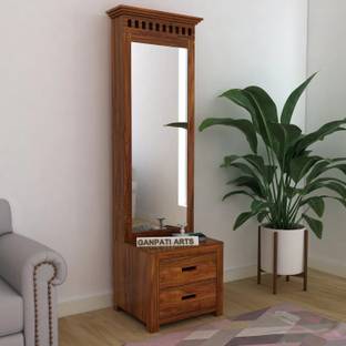 Ganpati Arts Premium Quality Sheesham Wood Dressing Table with Door Storage/1 Year Warranty Solid Wood Dressing Table