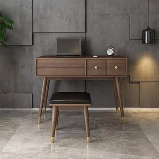 NG Decor Ultic Classic Makeup Vanity Set with Flip-top Mirror & Stool Engineered Wood Dressing Table