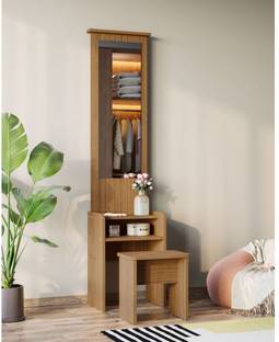 Wakefit Dressing Table | with Mirror, Storage & Stool - Heka Engineered Wood Dressing Table