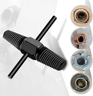 uptodatetools High-Carbon Steel Double Head G1/2in + G3/4in Car Repair Tool Screw Extractor 1/2, 3/4 Inch Valve Faucet Damaged Water Pipe Removal Tool Masonry Bits