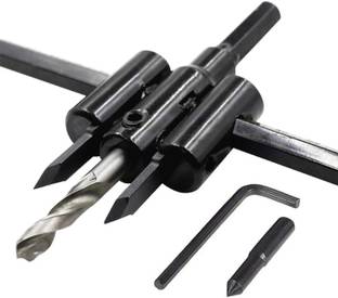 TruTool 0447_cutter Adjustable Metal Wood Circle Cutter Kit Hole Saw Drill Bit DIY Tool 30-120mm