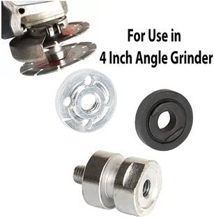 Kiesh DNGP07 4 inch (100mm) Angle Grinder Double Wheel Adaptor /Nut/Attachment for Using Two Blades Together with Connecting Gear and Pinion Rotary Bit Set