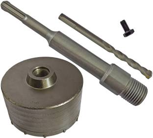 Inditrust 115mm SDS Plus Shank Concrete Hole Saw set Cutter with 200mm rod for Concrete, wall, Stone and etc Hole cutter