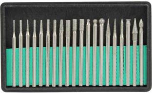Scorpion 20pcs Diamond Bur Bits Drill For Polishing Engraving Carving Drill Bit Rotary Bit Tool 20 Diamonds Burs 3/32 inch Shank