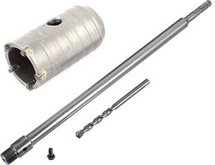 uptodateprouducts Sds Shank Concrete Wall Drill Bit Hole Saw Cutter, 400 Mm Connecting Rod (40mm bit with 400mm rod)