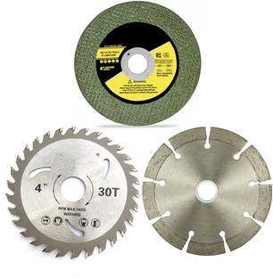 Kiesh BC05 Combo of 4 Inch Cutting Wheels Blade for Metal Stainless Steel Wood Plastic Marbel Granite Stone Etc using Angle Grinder Wood Cutter