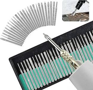 AS TOOL CENTER 30pcs Diamond Burr Set Glass Engraving Diamond Burr Set Suitable for processing wood,glass,plastic,metal,stone,tile,ceramics