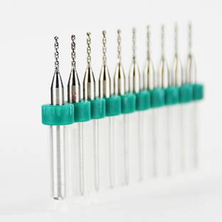 Archoice 10 Pieces PCB Micro Drill bit Set CNC Mini Solid Carbide Drill bit 1.0mm