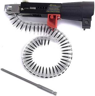 AS TOOL CENTER Automatic Chain Nail Gun Adapter Screw Gun For Electric Drill Woodworking Tool with 50screw in one strip