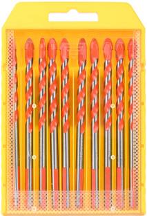 Sceptre Ceramic-D6m-N 10 Pcs Ceramic Drill Bits Set for Tile Porcelain Concrete Brick Glass & Wood