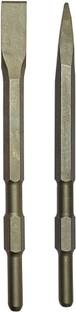 Inditrust new 2pc High Quality Point and Flat Demolition Hammer Bit set size 17x280mm