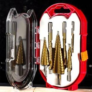 AS TOOL CENTER Reaming Pagoda Sawtooth Set Hole Opener Slot Saw Drill Surface Treatment: Titanium Plating 6pcs