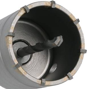 uptotoolsak Hole Saw 65mm Cutting Dia Carbide Steel Wall Hole Saw Shank Drill Bit Cutter for Brick Concrete Cement Stone 200mm Rod