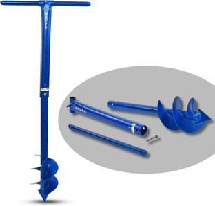TADSO-LID Post Hole Adjustable Auger Blue Post Hole adjustable digger blade auger, adjustable blade auger black, garden blade auger, soil digging blade auger, garden soil digging tool