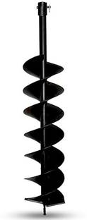 Balwaan Krishi Earth Auger 8' Inch Double Sprial Planter Use for Drilling in Farms, Fence Post Holes and Planting Trees
