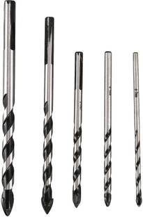 AS TOOL CENTER 5 Pieces Multi-material Tungsten Carbide Drill Bit Set for Glass Wood Tungsten, Multipurpose Drill Bits(5-12mm)