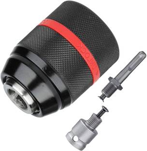 uptodatetools 1-13mm Keyless Drill Chuck Adapter Kit 1/2"-20UNF with SDS-Plus 1/2'' Socket Square Wrench Adapter for Impact Driver, Electric Drill