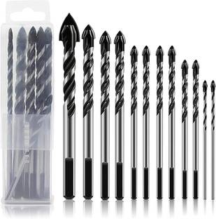 SERPLEX Drill Bits Set 6 Sizes Drill Bits 3.14-4.72inch Masonry Drill Bit