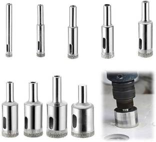 AS TOOL CENTER 9 PCS (6mm-22mm) Hole Saw Drill Bits Tools Set Tile Hole Cutter for a sharp, high precision and smooth cut with no broken edges In Seconds.