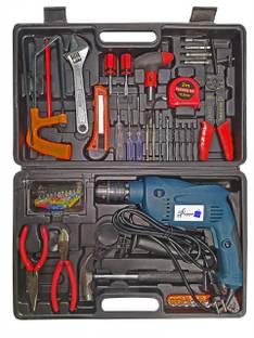 Shopper52 DRLTOOLSET 13 mm 750 W Powerful Electric Drill Machine Combo Tool Kit/Box