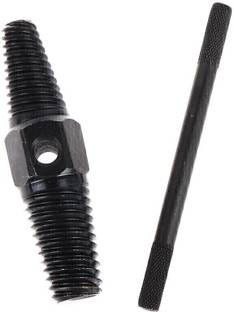 uptodatetools 4" 6" Dual Use Double Head Screw Extractor Remover Set Pipe Broken Bolt Damaged Screw Extractor 1/2, 3/4 Inch Valve Faucet Damaged Water Pipe Removal Tool Masonry Bits