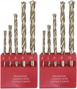 DUMDAAR 5pc Multi Size Masonry drill bit Concrete Cement Stone Drill bit set pack of 2