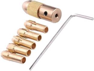 ISC Mini Drill 3.15mm, 7-Piece 0.5-3mm, 3.17mm Shank Metal Drill Chuck Collet Bits Rotary with Screw Collet For Mini Dill or DC Motor