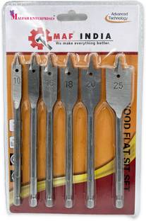 MALFAH ENTERPRISES MAF WOOD FLAT BIT SET 10/12/16/18/20/25MM 6PCS