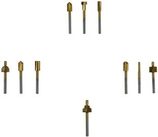 Maf Pro 10pcs 3mm Wood Engraving Router Bit, Heat Resistance High Speed Steel Hardness maf-pro-router-bits