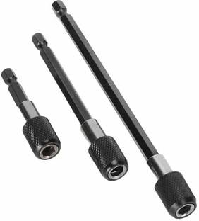 AS TOOL CENTER 3 Pieces Magnetic Extension Chuck Adapter, 1/4 Inch Hex Shank Quick Screwdriver Bit Holder Set for Screws, Nuts and Handheld Driver,